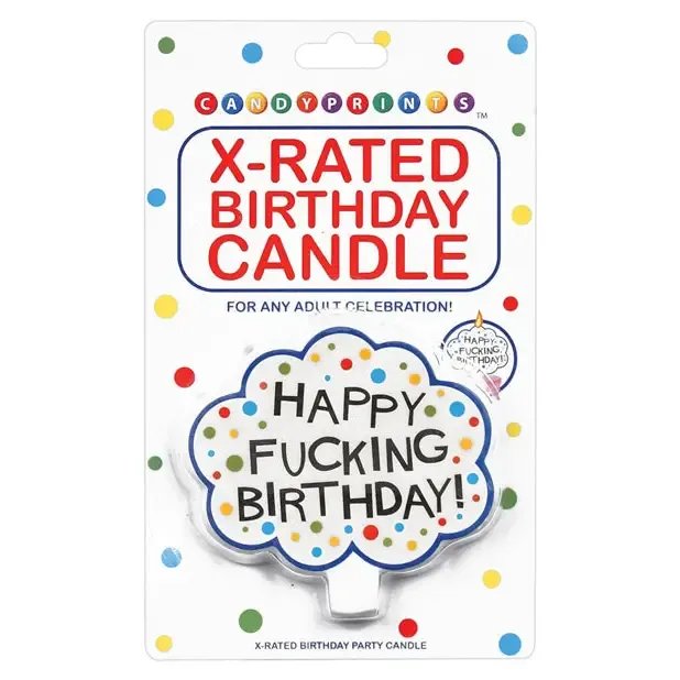 Vibrators Little Genie Happy Fucking Birthday XRated Candle