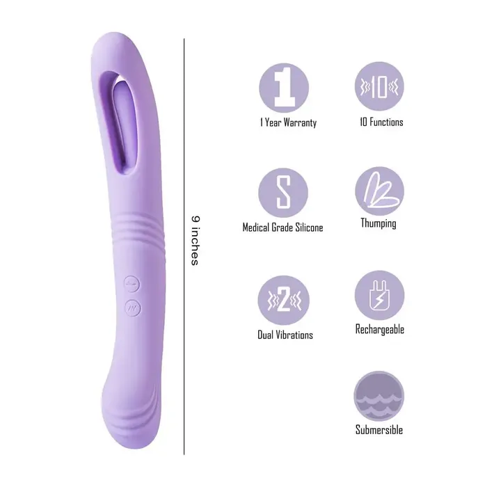 Vibrators Maia Toys Harper 10 Function Dual Motor Thumping Vibe Vibrators Maia Toys Harper 10 Function Dual Motor Thumping Vibe