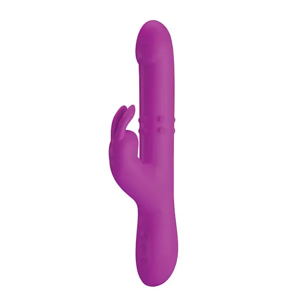 Vibrators Pretty Love Reese Thrusting Rabbit Fuchsia Pretty Love