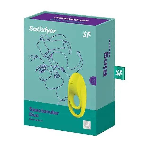 Vibrators Satisfyer Satisfyer Spectacular Duo Ring Vibrator Lime Green