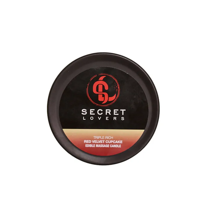 Vibrators Secret Lovers Secret Lovers Triple Rich Massage Oil Candles Red Velvet Cupcake