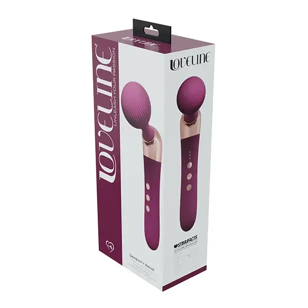 Vibrators Shots America LLC Shots Loveline Serenity Wand Massager Burgundy