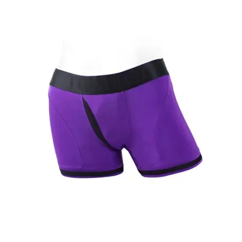 Vibrators SpareParts Hardware SpareParts Tomboii Nylon Boxer Briefs Harness PurpleBlack Size L Vibrators SpareParts Hardware SpareParts Tomboii Nylon Boxer Briefs Harness PurpleBlack Size L