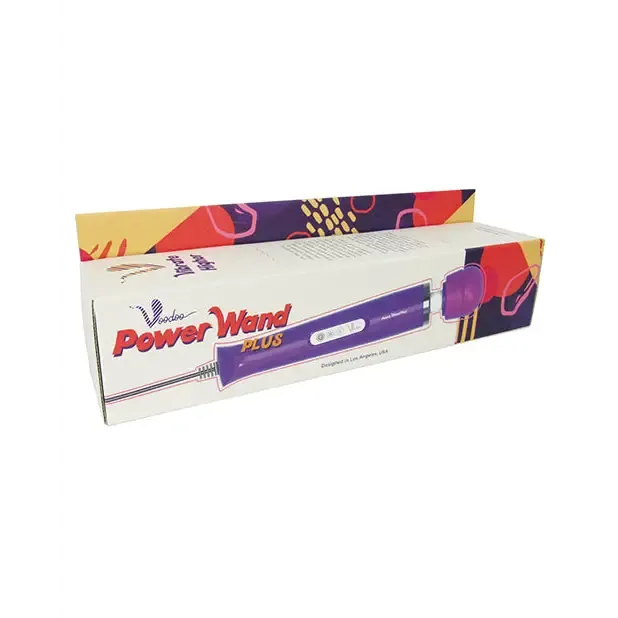 Voodoo Power Wand Plus 28X Plug In Purple Thank Me Now INC Vibrators