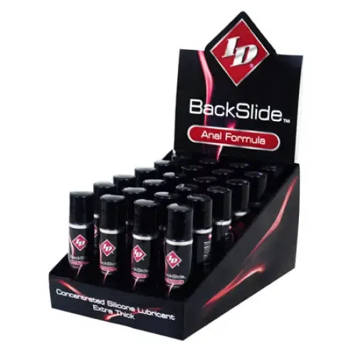 Westridge Laboratories Inc ID BackSlide Silicone Anal Lubricant Counter DP 24 Anal Westridge Laboratories Inc ID BackSlide Silicone Anal Lubricant Counter DP 24 Anal