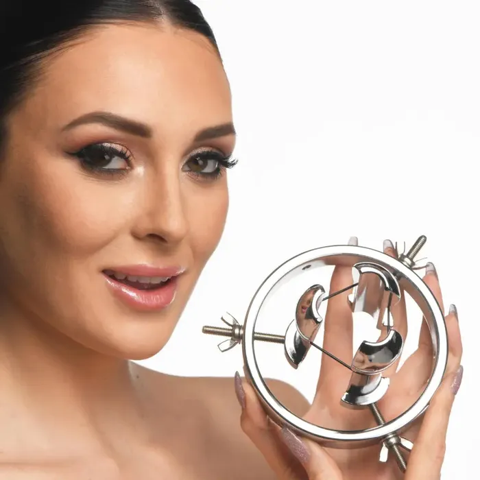 XR Brands Anal Forced Spread Stainless Steel Anal Explorer