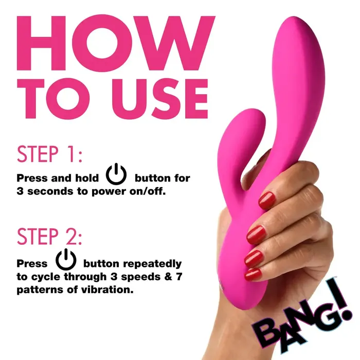 XR Brands Female Sex Toys 10x Flexible Silicone Rabbit Vibrator 