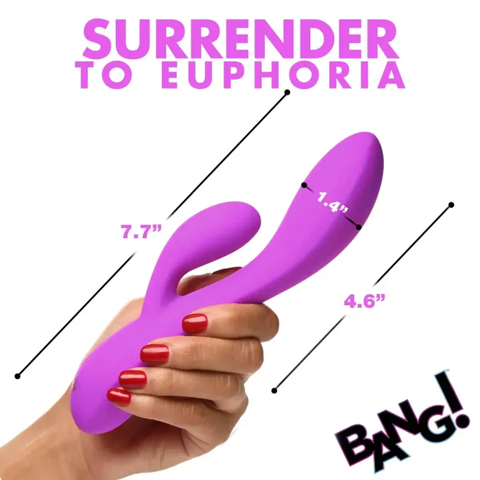 XR Brands Female Sex Toys 10x Flexible Silicone Rabbit Vibrator 