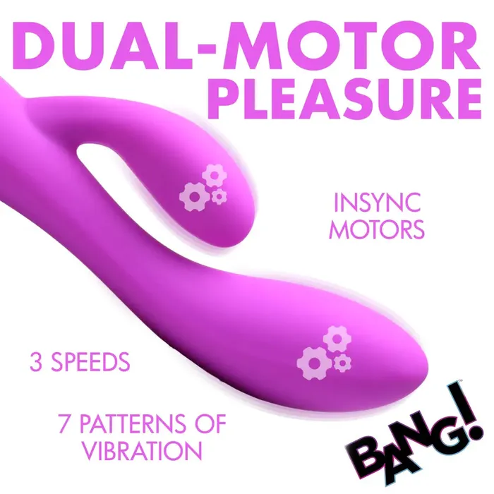 XR Brands Female Sex Toys 10x Flexible Silicone Rabbit Vibrator 