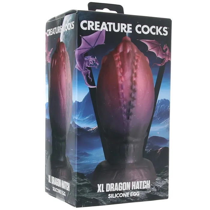 XR Brands Male Sex Toys Creature Cocks Dragon Hatch XL Egg Plug