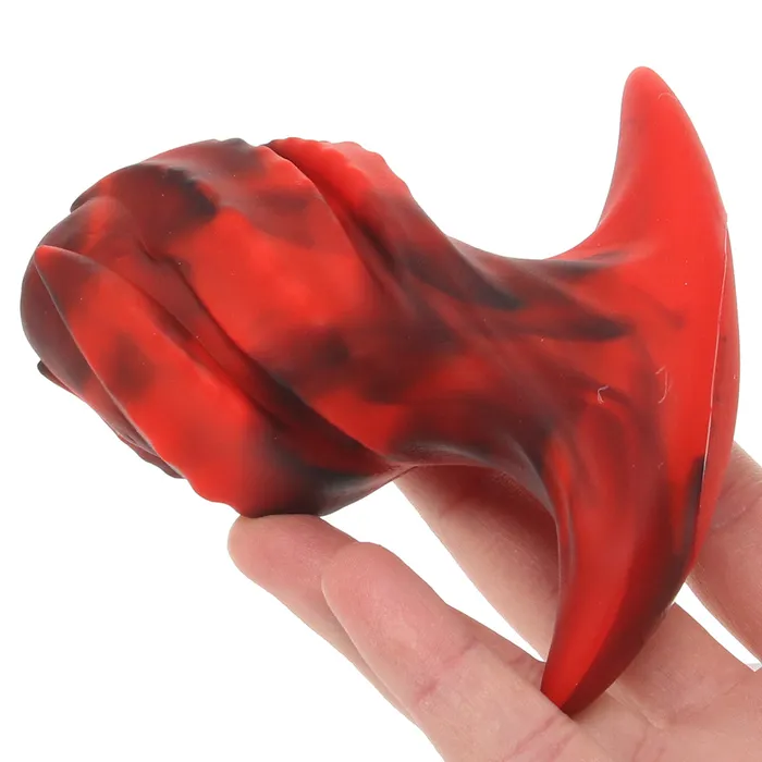 XR Brands Male Sex Toys Creature Cocks Dragon Spawn Silicone Plug in Medium