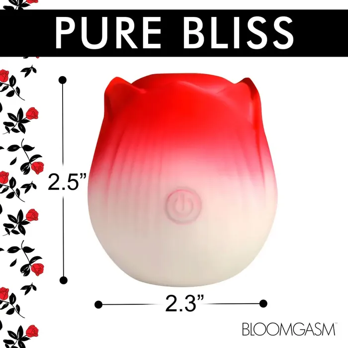 XR Brands Vibrators Pulsing Petals Throbbing Rose Clit Stimulator