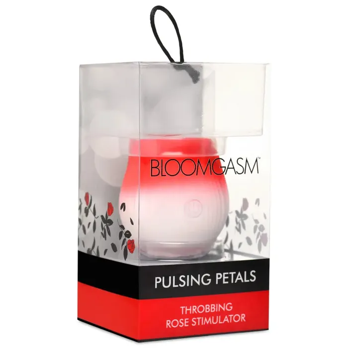 XR Brands Vibrators Pulsing Petals Throbbing Rose Clit Stimulator
