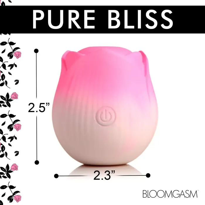 XR Brands Vibrators Pulsing Petals Throbbing Rose Clit Stimulator