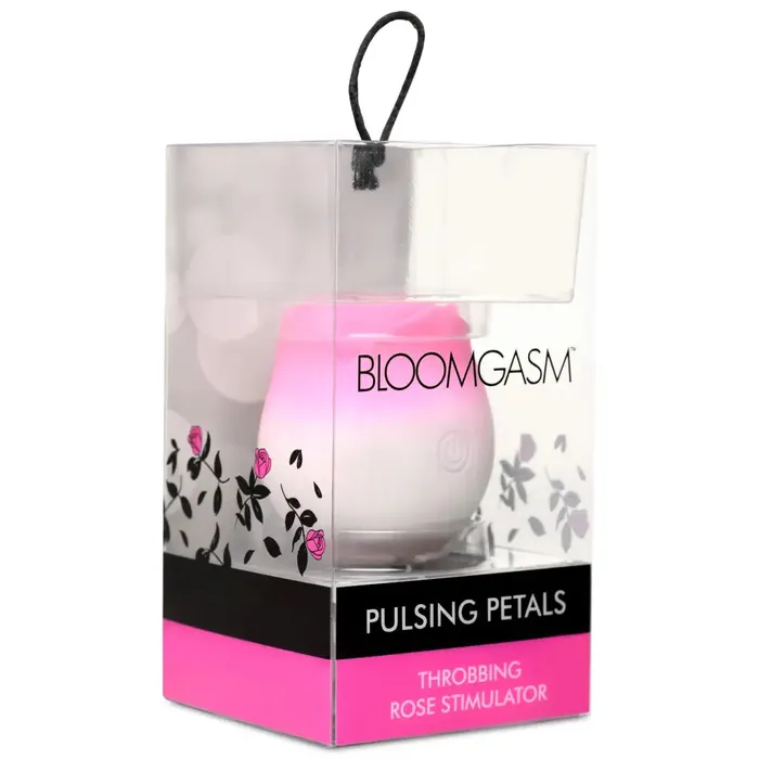 XR Brands Vibrators Pulsing Petals Throbbing Rose Clit Stimulator