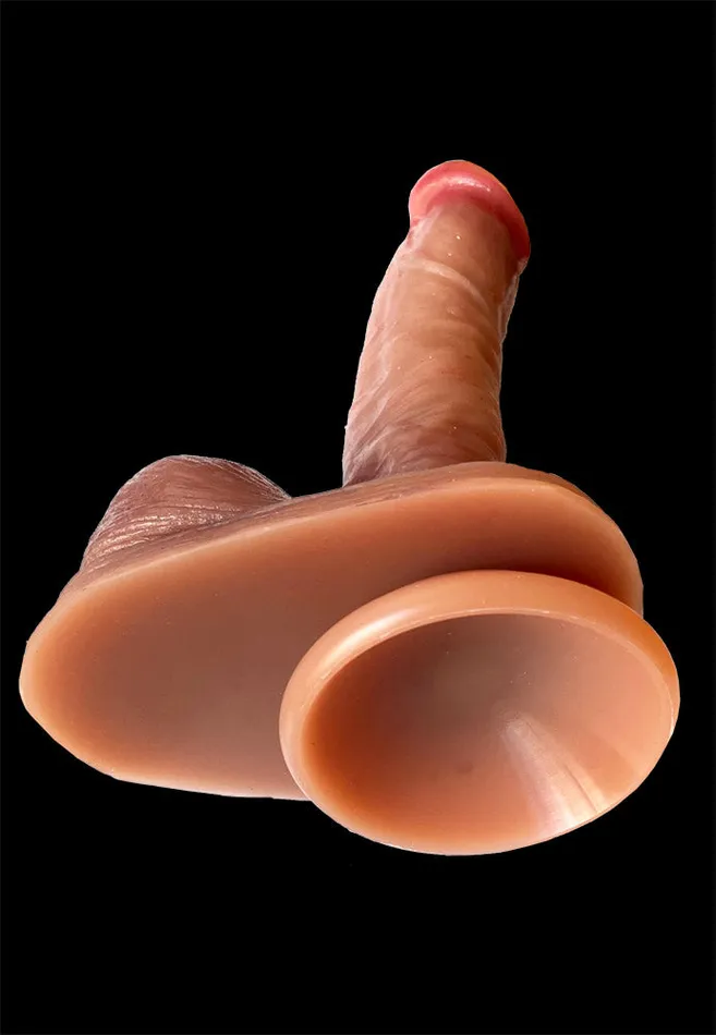 Z91 Top Realistic Vein Texture DualDensity Liquid Silicone Suction Cup Dildo with Balls 7 Inch JATOYS Female Sex Toys